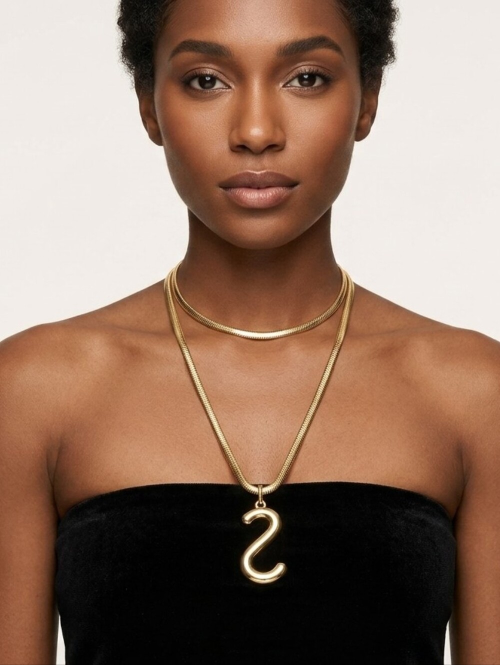 Gold Letter S Pendant Necklace - Women Jewelry Personalized Initial